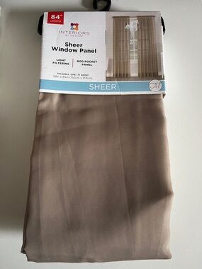 Interiors by Design Sheer Window Panel - Taupe